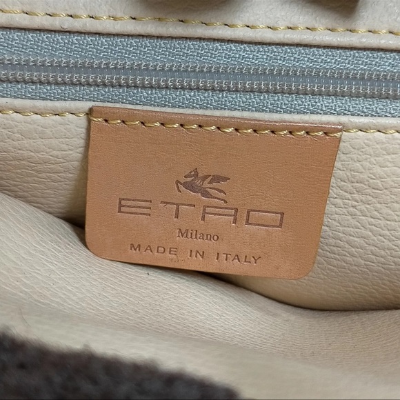 AUTH Etro Handbag Tote With Pouch - Picture 6 of 8